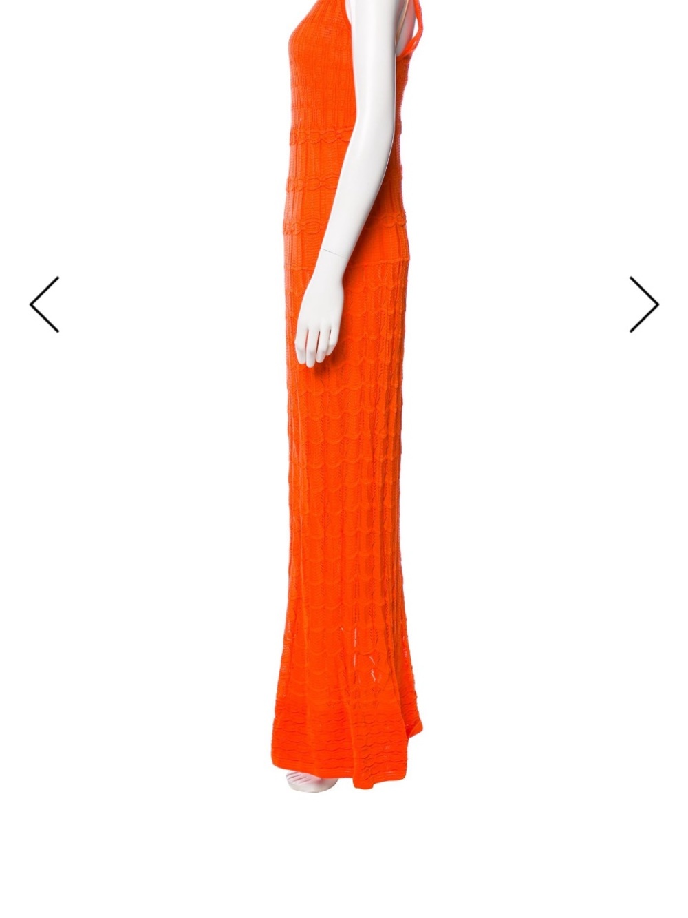 Missoni Orange Knit Maxi Dress - Picture 3 of 3